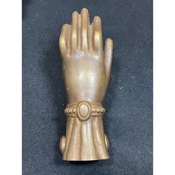 Antique Bronze/Brass Door Knockers BRASS LADY HAND SHAPED DOOR KNOCKER - Picture 3 of 10